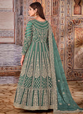 Sea Green Wedding Anarkali Suit