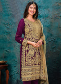 Purple Golden Pant Style Suit In usa uk canada