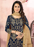 Blue Palazzo Suit In usa uk canada