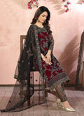 Maroon Pant Style Salwar Suit In usa uk canada