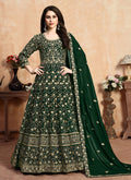 Green Designer Anarkali Suit