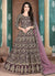 Purple And Wine Anarkali Suit