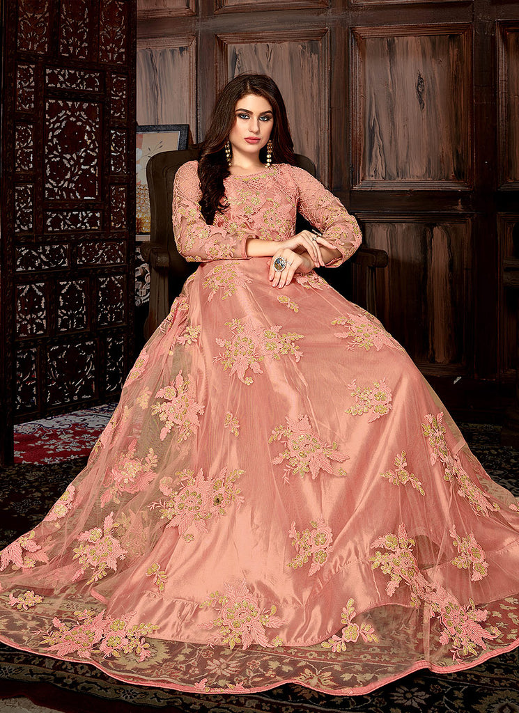 Net Anarkali Suit