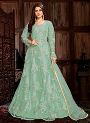 Net Anarkali Suit