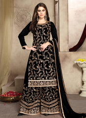 Embroidered Palazzo Suit