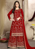 Embroidered Palazzo Suit