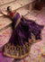 Purple And Maroon Zari Embroidered Saree