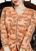 Orange Golden Party Wear Lehenga Suit