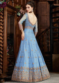 Blue Multi Traditional Anarkali Gown