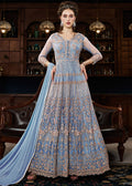 Blue Multi Traditional Anarkali Gown