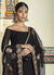 Indian Clothes - Black Golden Embroidered Designer Gharara Suit