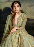 Green Golden Sharara Suit In usa