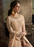 Peach Golden Anarkali Suit In usa