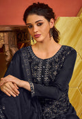Navy Blue Pakistani Palazzo Suit In usa