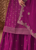 Rani Pink Sequence Gharara Suit In usa uk canada