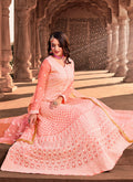Indian Suits - Pastel Pink Lucknowi Suit