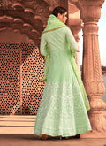 Indian Suits - Light Green  Anarkali Suit