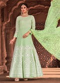 Light Green Anarkali Suit