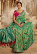 Green And Pink Saree In usa uk canada