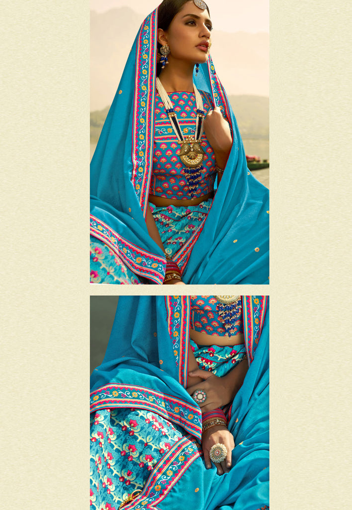 Light Blue Lehenga Choli In usa