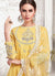 Yellow Ethnic Embroidered Designer Anarkali Suit