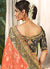 Indian Saree - Pastel Orange Silk Saree In usa uk canada