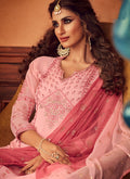 Blush Pink Embroidered Designer Palazzo Suit, Salwar Kameez