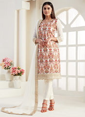 Off White Salwar Kameez