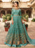 Aqua Blue Overall Embellished Lehenga/Pant Suit