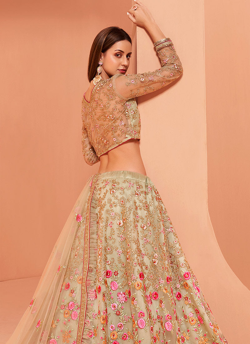 Beige Designer Lehenga Choli  IN CANADA