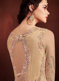 Beige Golden Fully Embroidered Anarkali Suit