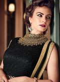 Black Beauty Traditional Embroidered Flared Anarkali Suit