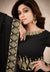 Black Embroidered Georgette Anarkali Suit