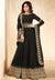 Black Embroidered Georgette Anarkali Suit