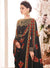 Black Golden Multi Embroidered Flared Anarkali Suit