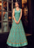 Blue In Dual Tone Traditional Embroidered Anarkali Suit