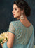 Blue Overall Bunch Embroidered Flared Anarkali Suit
