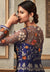Blue Multi Embroidered Flared Anarkali Gown Set