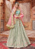 Blue Tones With Pink Contrast Traditional Lehenga Choli Set