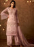 Blush Pink Traditional Embroidered Palazzo Pant Suit