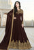 Brown Overall Elegant Embroidered Anarkali Suit