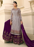 Indian Dresses - Purple Gharara Suit In USA, CANADA, New Zealand