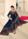 Indian Suits - Blue Gharara Suit In USA