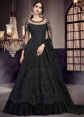 Black Designer Anarkali Style  Gown