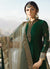 Green And Golden Embroidered Lehenga Kurti Set