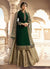 Green And Golden Embroidered Lehenga Kurti Set