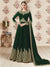 Green Embroidered Georgette Anarkali Suit