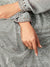 Grey Glammed Minimalist Embroidered Flared Anarkali Suit