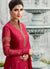 Hot Pink Embroidered Georgette Palazzo Suit