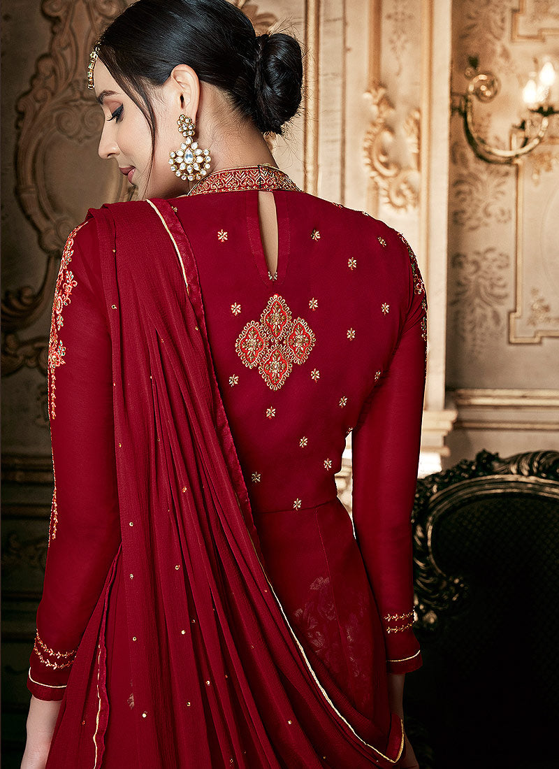Floral Anarkali Suit